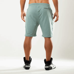 Back of Athletic Light Olive Shorts