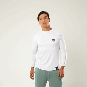 front of Athletic White Long Sleeve 