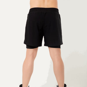 Men's Black 2 - Layer Running Shorts sold by DURABODY SPORTS