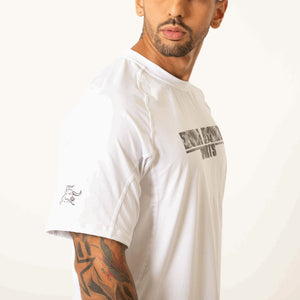 Men's Drifit White Sports T-Shirt sold by DURABODY SPORTS