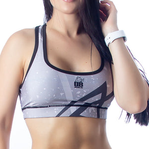 Mixed Grey Sports Bra sold by DURABODY SPORTS