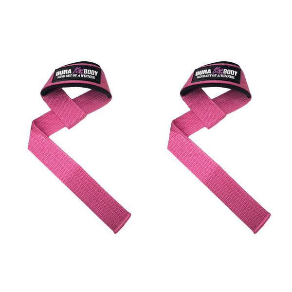 Pink Premium Padded Weightlifting Straps sold by DURABODY SPORTS