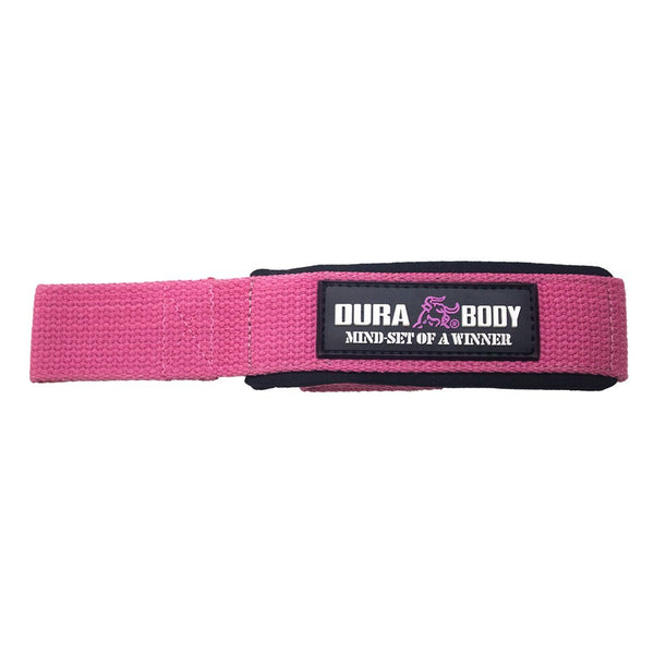 Pink Premium Padded Weightlifting Straps sold by DURABODY SPORTS