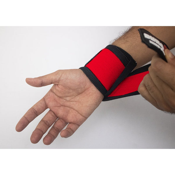 Red Wrist Wraps 18" - Guardian Premium Weightlifting Support sold by DURABODY SPORTS