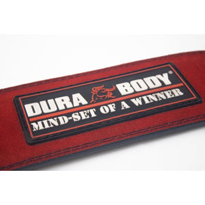 Titan Red Suede Leather Weightlifting Belt sold by DURABODY SPORTS