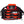 front of 6 container food bag. black and red