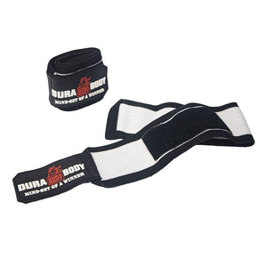 White & Black Wrist Wraps 18" - Guardian Premium Weightlifting Support sold by DURABODY SPORTS
