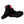 one shoe on top of the other, you can see the bottom of the shoe for the Black and Red Pro Level 2 Series sneakers