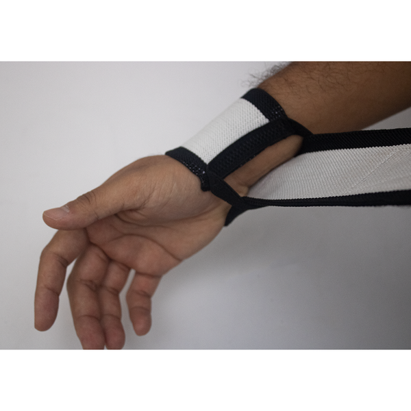 showing how to put on our wrist wrap