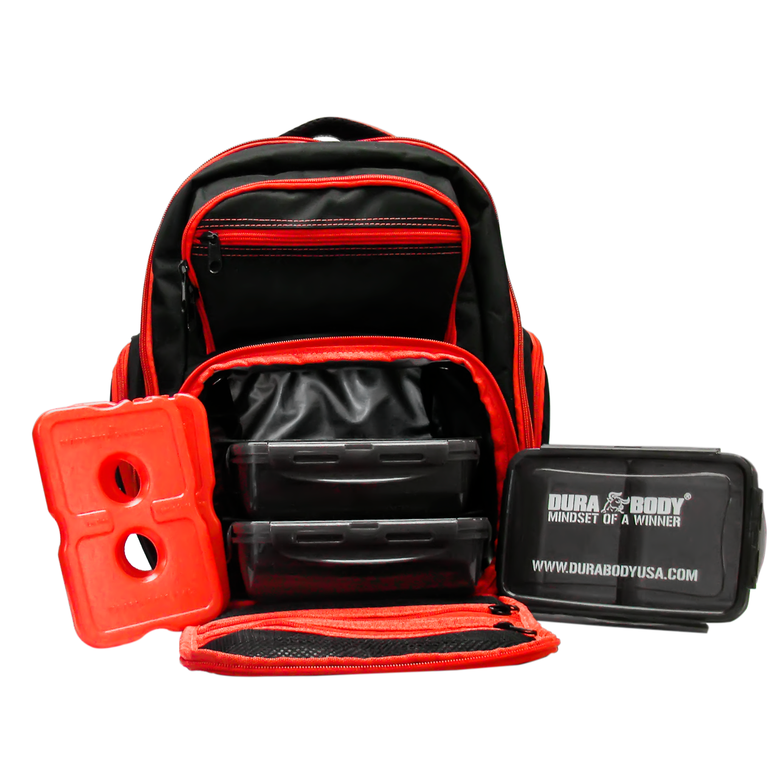Mealami Meal Prep Backpack | Bodybuilding Work Bag Travel Laptop Gym