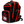 Load image into Gallery viewer, back pack angled to the left, showing the front zipper closed. shows the logo on the front zipper, adn the bull on the side pockets
