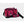 Load image into Gallery viewer, the front of the pink meal bag with the zipper closed, able to see the front logo
