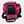 Charger l&#39;image dans la galerie, front of the pink bag 3 meal bag with the front zipper down, able to see the meal containers 
