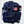 Load image into Gallery viewer, side angle of the navy blue military bag 
