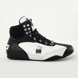 right side of White & Black Pro Level 2 sneakers 